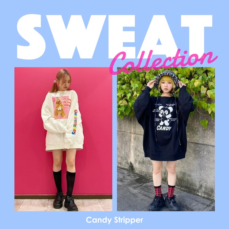 FEELING EXCITED SWEAT ワンピース（スウェット）｜Candy Stripper
