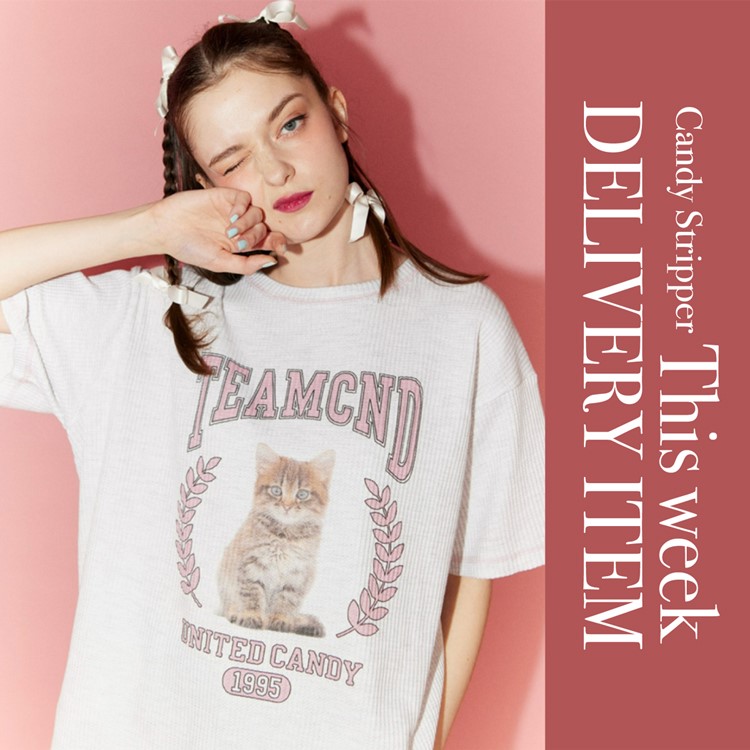 MEOW RIBBON トップス（Tシャツ/カットソー）｜Candy Stripper ...