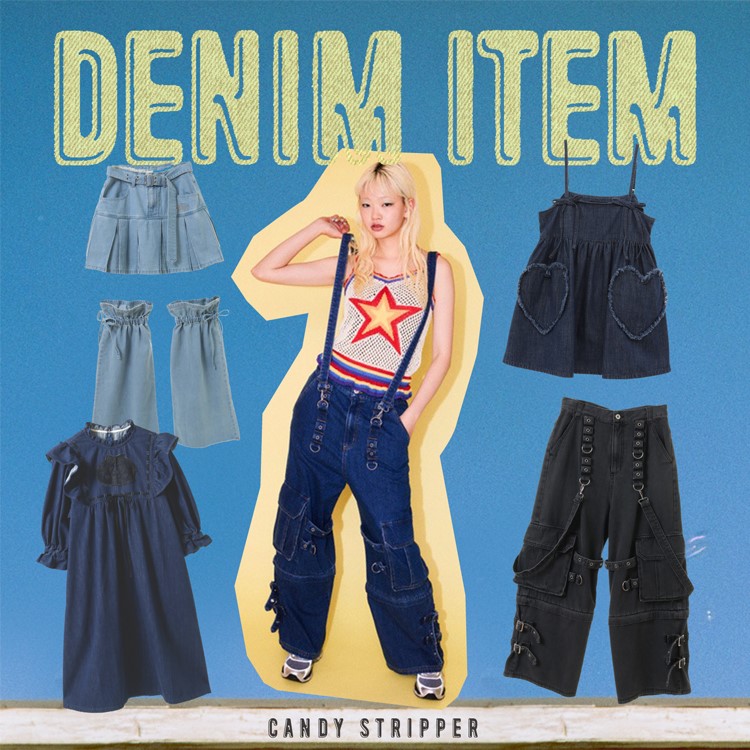 Candy StripperiLfBXgbp[ j̃Vbvj[XuĂ̒ԁIyDENIM ITEMzv