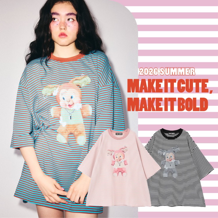 Candy Stripper�i�L�����f�B�X�g���b�p�[�j�̃V���b�v�j���[�X�u�yMAKE IT CUTE, MAKE IT BOLD�z�l�C��BIG T�V���c��v