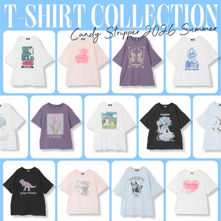 Candy Stripper�i�L�����f�B�X�g���b�p�[�j�̃V���b�v�j���[�X�u�y2026 SUMMER TEE COLLECTION�z�V�삪���ԓ����v