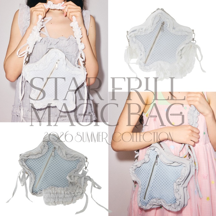 Candy Stripper�i�L�����f�B�X�g���b�p�[�j�̃V���b�v�j���[�X�u�ySTAR FRILL SHOULDER BAG�z�L���[�g�ȃV�����_�[�o�b�O��v