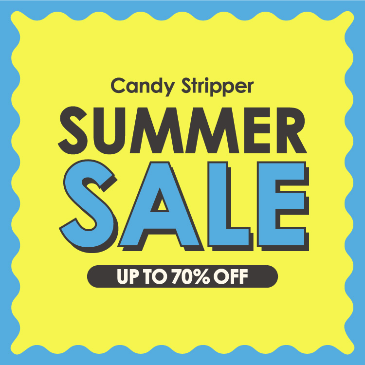 Candy Stripper�i�L�����f�B�X�g���b�p�[�j�̃V���b�v�j���[�X�u��SUMMER SALE START�������߂�CHECK�I�v