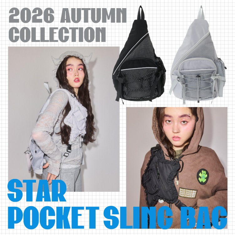 Candy Stripper�i�L�����f�B�X�g���b�p�[�j�̃V���b�v�j���[�X�u�y2026 AUTUMN COLLECTION�zSTAR POCKET SLING BAG�v