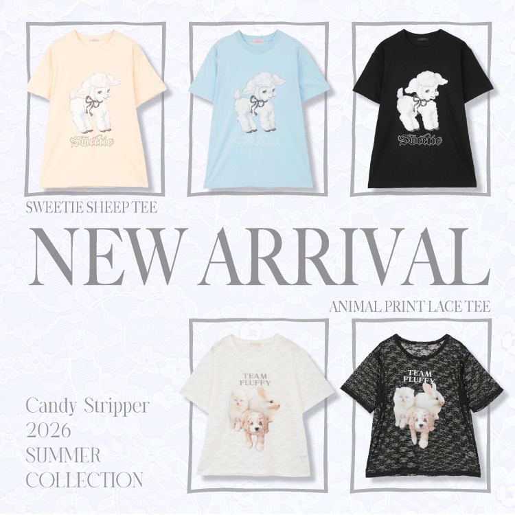 Candy Stripper�i�L�����f�B�X�g���b�p�[�j�̃V���b�v�j���[�X�u�yNEW ARRIVAL�zT�V���c2�^���V�o��I�v