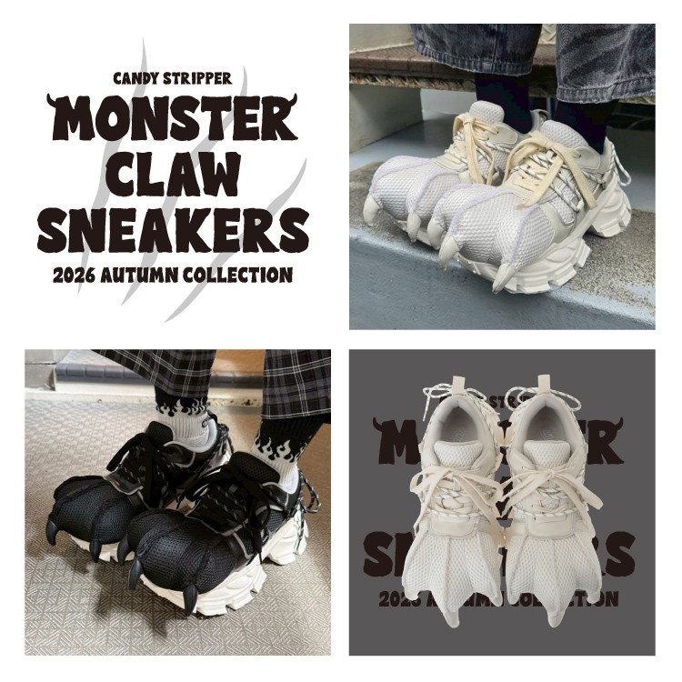 こげぱん様　まとめ買い　スニーカー　スリッパ Candy Stripper｜キャンディストリッパーのトピックス「【MONSTER CLAW