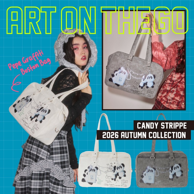Candy Stripper�i�L�����f�B�X�g���b�p�[�j�̃V���b�v�j���[�X�u�yART ON THE GO�z�������߃{�X�g���o�b�O��CHECK�I�v