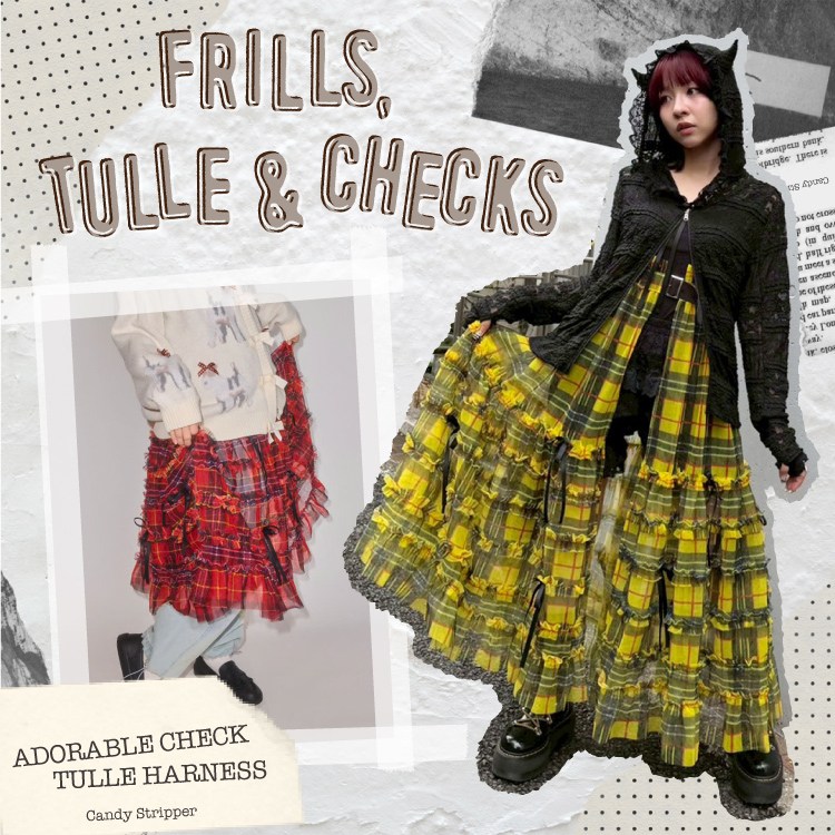 Candy Stripper�i�L�����f�B�X�g���b�p�[�j�̃V���b�v�j���[�X�u�yFRILLS, TULLE & CHECKS�z�������߃A�C�e����v