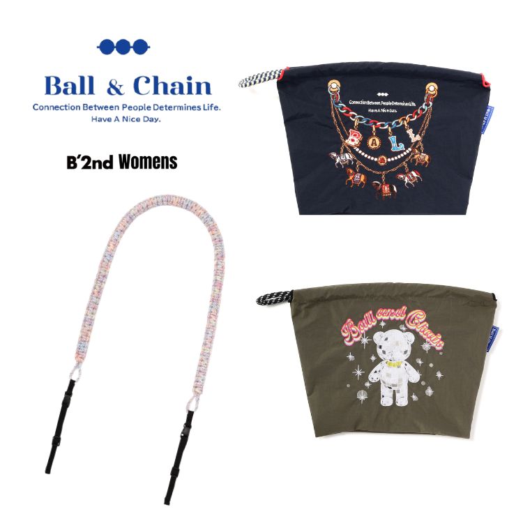 B'2nd Womens�i�r�[�Z�J���h �E�B�����Y�j�̃V���b�v�j���[�X�u�yBall��Chain�z�V��POUCH���o��I�v