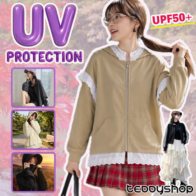 セール】【UVカット率99%/UPF50+/接触冷感/大きいサイズ有】レディース