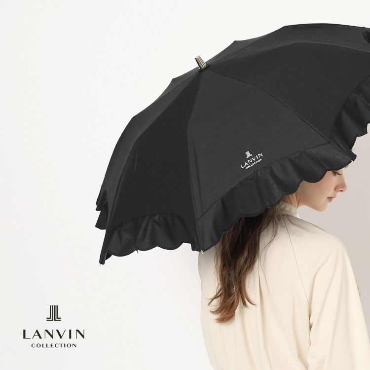 晴雨兼用折りたたみ日傘 グログランリボン（折りたたみ傘）｜LANVIN 