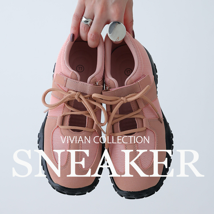 VIVIAN COLLECTION�i���B���B�A���R���N�V�����j�̃V���b�v�j���[�X�u�uVIVIAN�v�X�j�[�J�[�������߃s�b�N�A�b�v�v