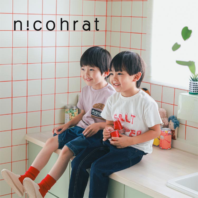 nicohrat/ニコフラート ねこ耳袖Tシャツ（Tシャツ/カットソー）｜A BAG