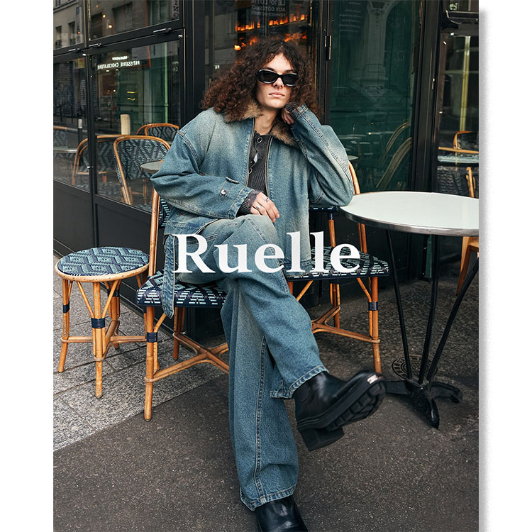 Ruelle デニムセットアップ＋カーディガン Ruelle デニムセットアップ＋カーディガン