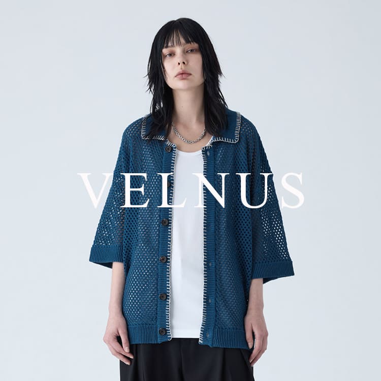 VELNUS】Watermark knitting loose short sleeve stitch summer