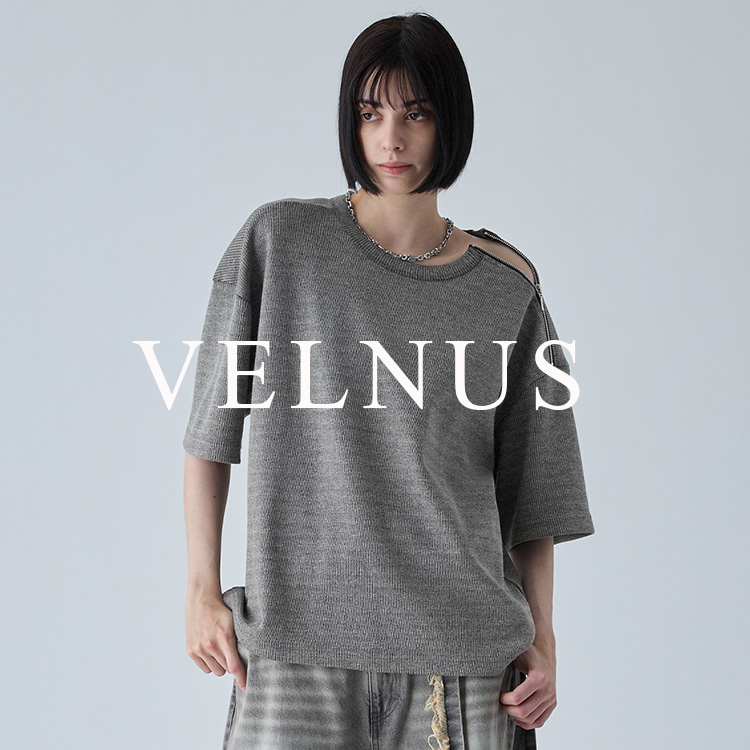 EMMA CLOTHES�i�G�} �N���[�Y�j�̃V���b�v�j���[�X�u�yVELNUS�z�V�����_�[ZIP�������W���u�j�b�g����T�V���c���V�����I�v