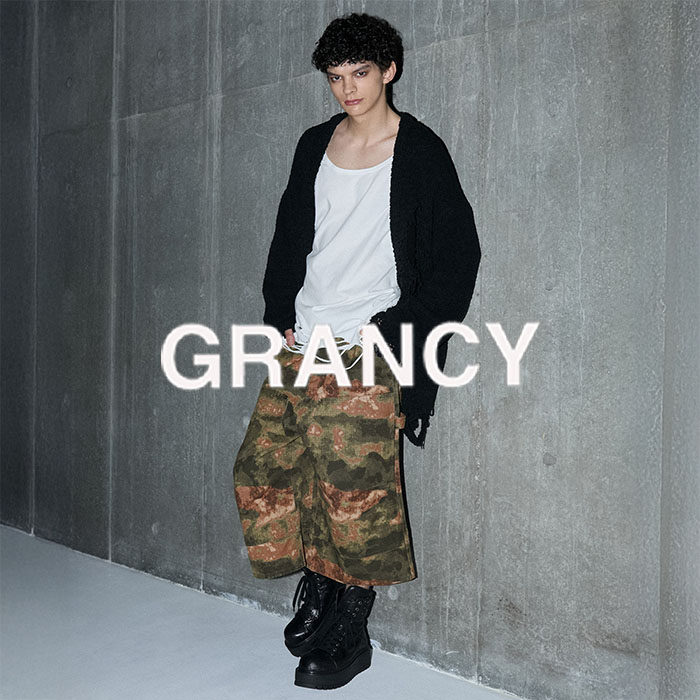 GRANCY】Damage design Cotton Sleeveless Tee / ダメージデザイン