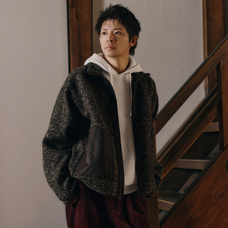 ◇ ウールシルク ポケットチーフ（バンダナ/スカーフ）｜BANANA