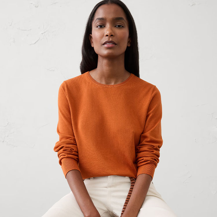 BANANA REPUBLIC FACTORY STORE Forever クルーネックセーター（ニット