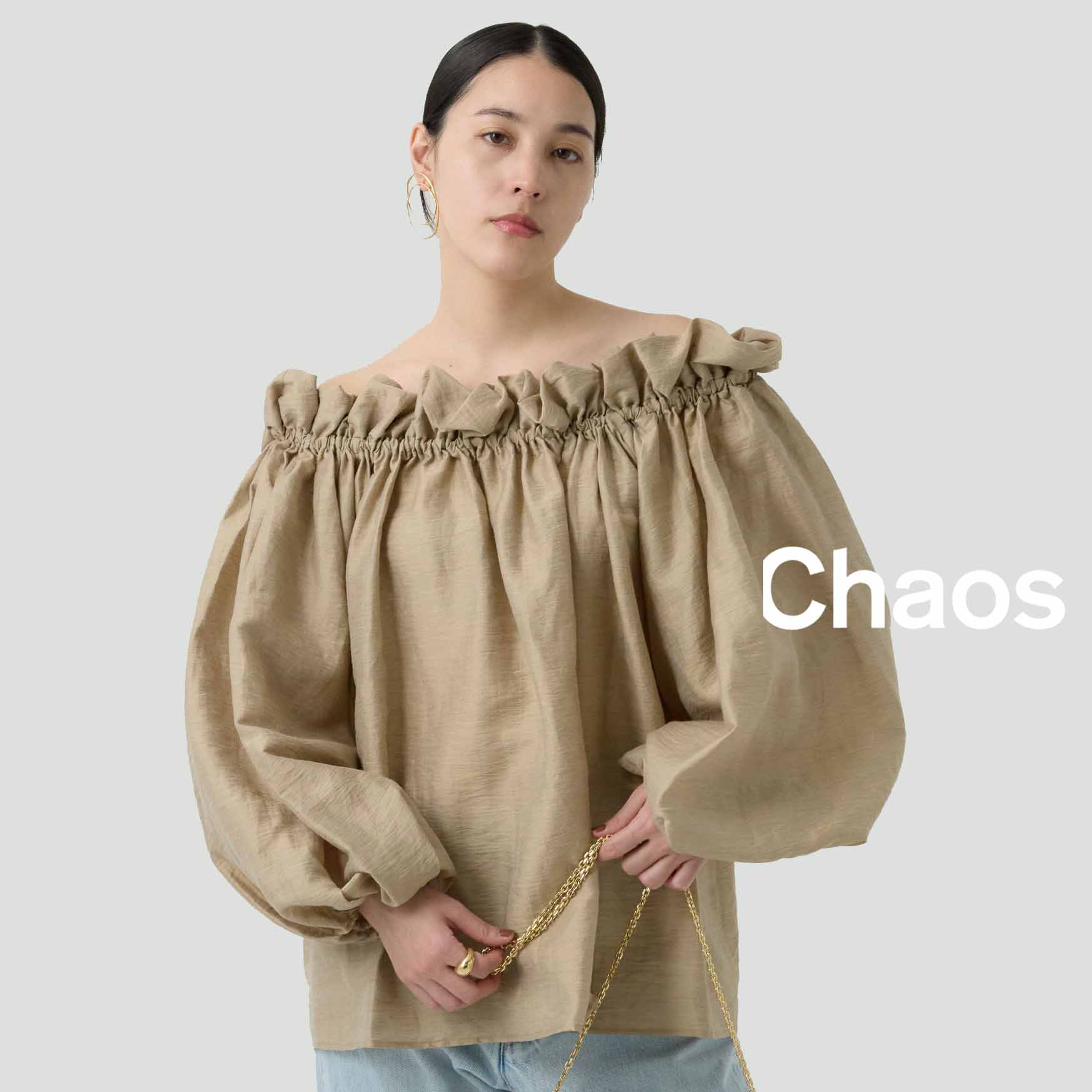Chaos｜カオスのトピックス「【追加入荷！】一枚で着まわせる。華やか 