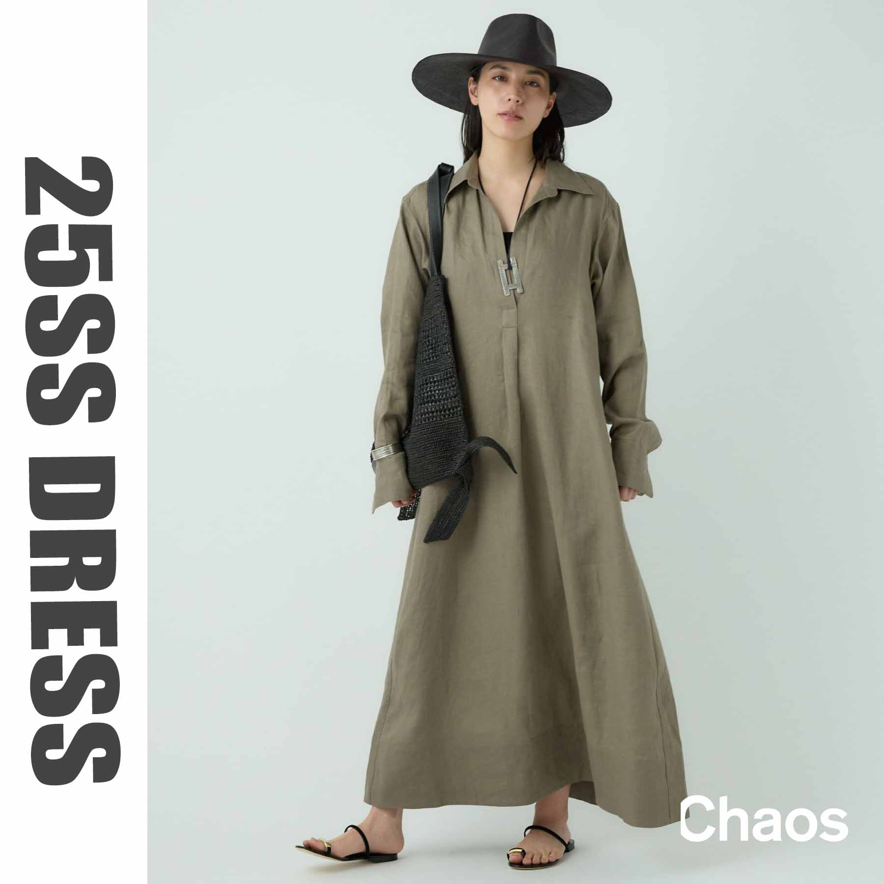 Chaos(カオス)/【新色登場】サンディングシルクワンピース