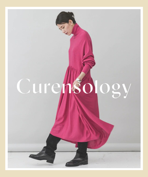 人気のファッションブランド！ Curensology ウールハイネックギャザーワンピース