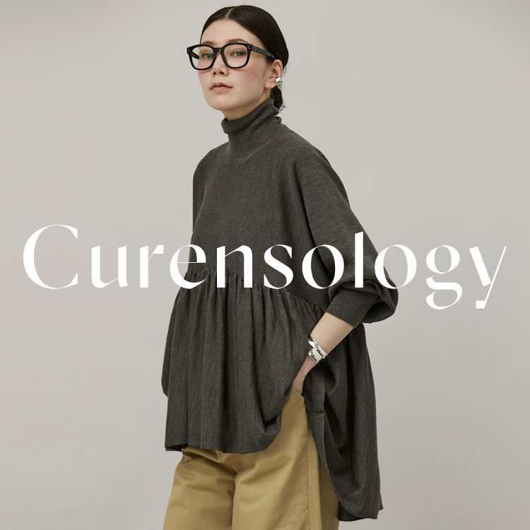 Curensology(カレンソロジー)/ハイネックギャザーニットプルオーバー