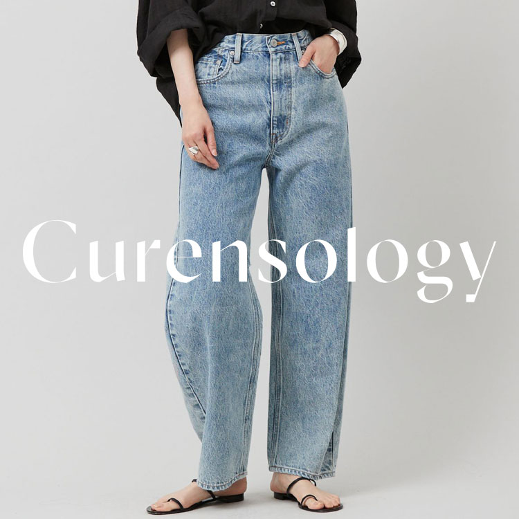 宅配便配送 【7日で発送】Curensology＜&RC＞カーヴィーデニムパンツ