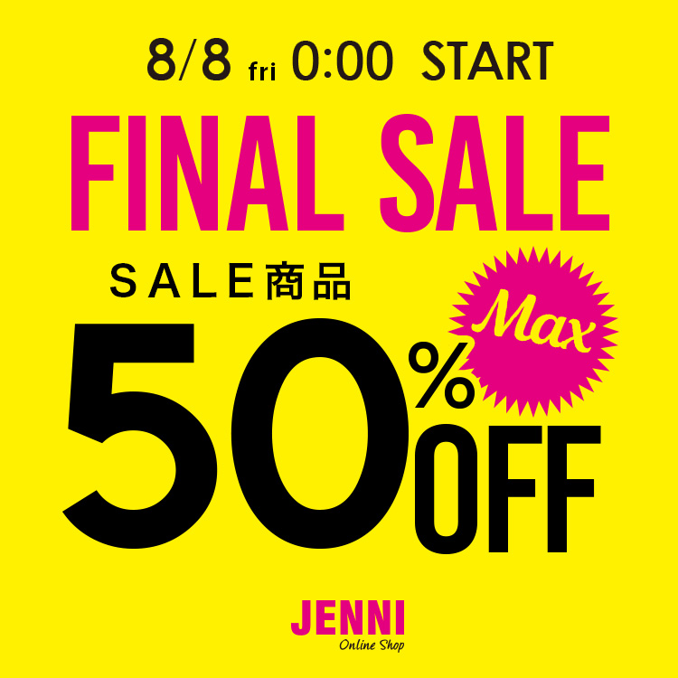 JENNIiWFjBj̃Vbvj[XuyBIG NEWSIzFINAL SALE悢X^[gIv