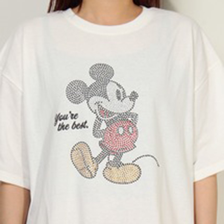 DISNEY/ディズニー】ミッキーマウスポケット刺繍半袖Ｔシャツ(COOL MAX 