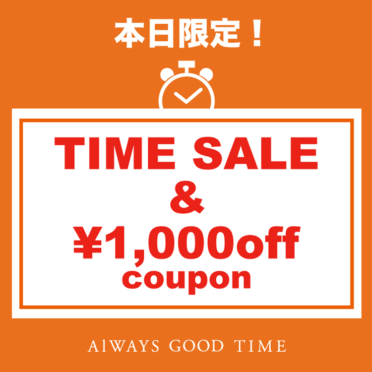 ALWAYS GOOD TIME NEW BASIC STORE�i�I�[���E�F�C�O�b�h�^�C���j���[�x�[�V�b�N�X�g�A�j�̃V���b�v�j���[�X�u�y��1,000 OFF���^�C���Z�[���z�{�����g�N�ȃN�[�|���z�z���I�^�C���Z�[���������J�ÁI�v