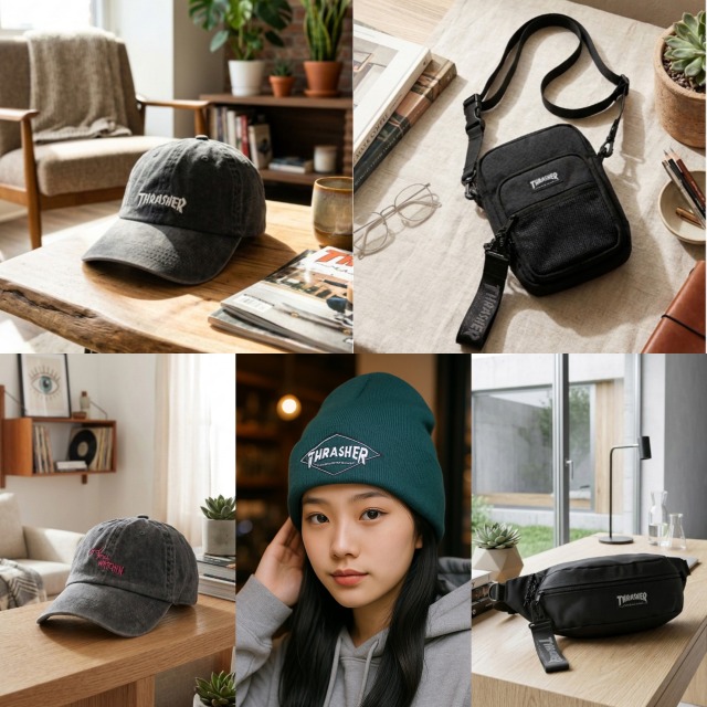 ALWAYS GOOD TIME NEW BASIC STORE�i�I�[���E�F�C�O�b�h�^�C���j���[�x�[�V�b�N�X�g�A�j�̃V���b�v�j���[�X�u�y�������߁z�l�C�̃u�����h�gTHRASHER�i�X���b�V���[�j�A�C�e���v