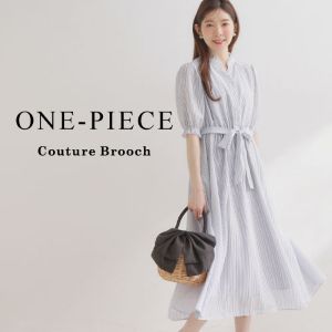 洗える】クラウディフラワー ワンピース（ワンピース）｜couture