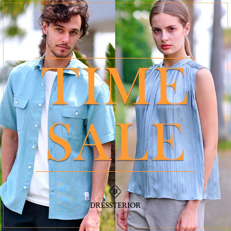 DRESSTERIORihXeAj̃Vbvj[XuyDRESSTERIORzΏۃACeʒǉbĂTIME SALEJÒIv