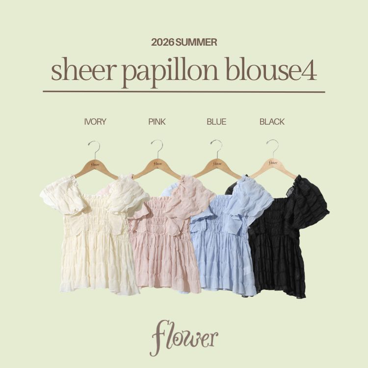 flower�i�t�����[�j�̃V���b�v�j���[�X�u�yflower�̑�l�C�u���E�X !�z�G�A���[�ȃV���G�b�g���L���[�g�ȃV�A�[�p�s�����u���E�X4��v