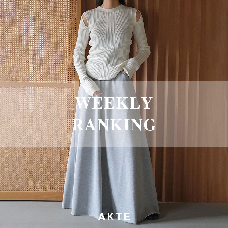 Vネックデニムドレス（ワンピース）｜AKTE（アクテ）のファッション 