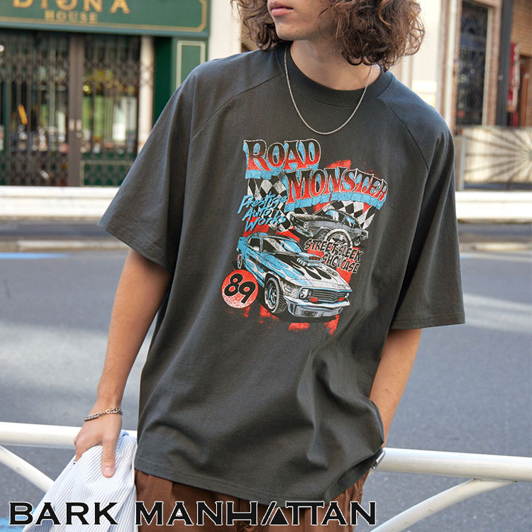 セール】ヴィンテージライクデザイン オーバーサイズラグラン半袖Tシャツ（Tシャツ/カットソー）｜BARK  MANHATTAN（バークマンハッタン）のファッション通販 - ZOZOTOWN