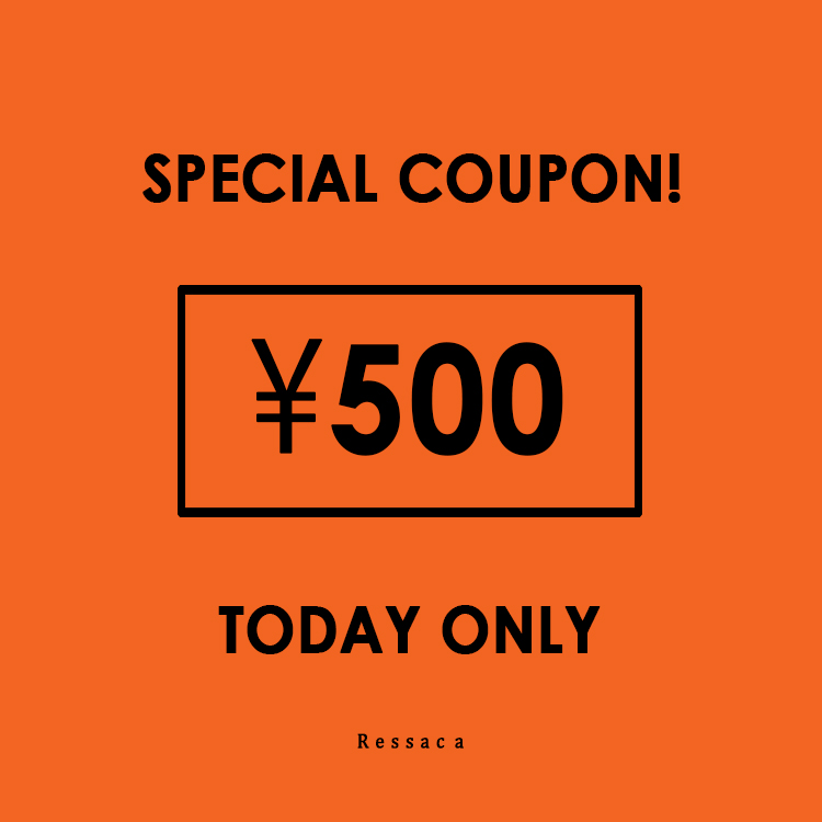 Ressaca�i���T�[�J�j�̃V���b�v�j���[�X�u�yRessaca�z�_500�~OFF�N�[�|���z�z���^ �v