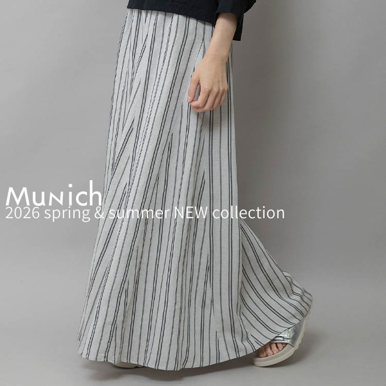 Munich�i�~���[�j�b�N�j�̃V���b�v�j���[�X�u�yNew Arrivals�z2026�t�̐V�얃���f�ނ̃X�g���C�v�t���A�X�J�[�g�����Љ�܂��B�v