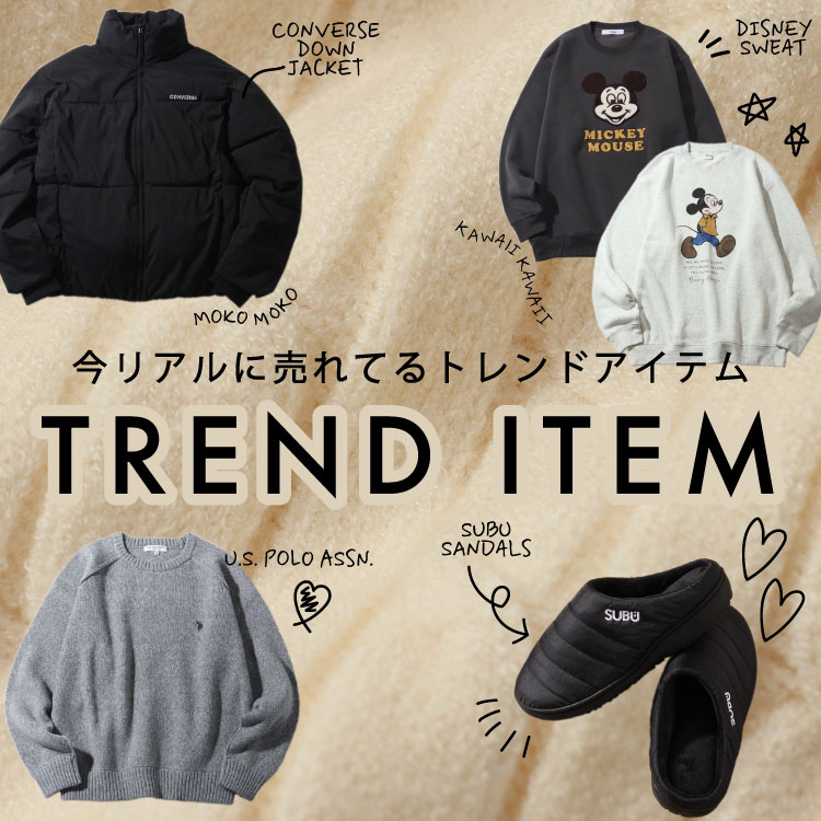 CORPUS TOKYO�i�R�[�p�X �g�[�L���[�j�̃V���b�v�j���[�X�u�y�����A���ɔ���Ă�zTREND ITEM �W���I�v