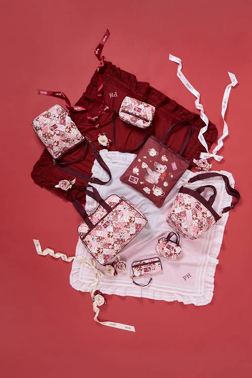 ピンクハウスLeSportsac × PINK HOUSEコラボボストンバッグ LeSportsac × PINK HOUSE 】MEDIUM HARPER BAG PH Wappen Party