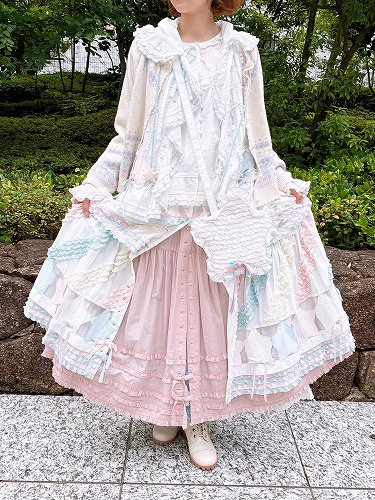 Little Twin Stars×PINK HOUSE A Starry Night Wish柄ミディワンピース