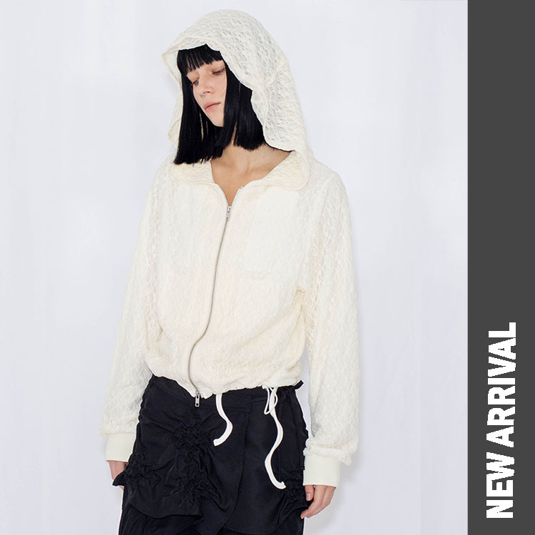 BUNNY APARTMENT�i�o�j�[�A�p�[�g�����g�j�̃V���b�v�j���[�X�u�yNEW!�zLACE DOUBLE ZIP HOODIE�v