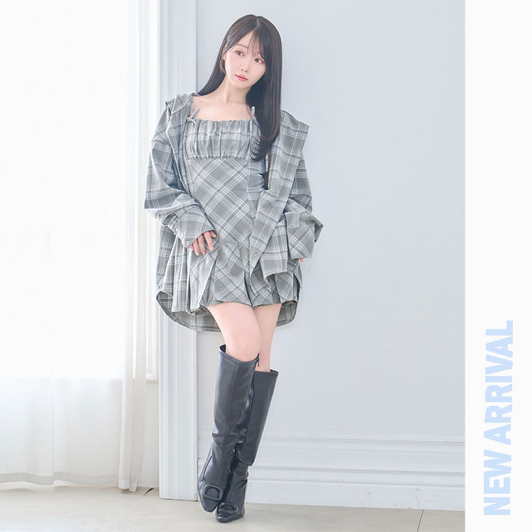 BUNNY APARTMENT�i�o�j�[�A�p�[�g�����g�j�̃V���b�v�j���[�X�u�yNEW!�zCheck cami mini one piece�v