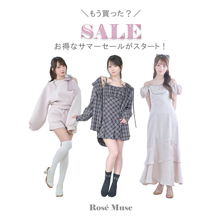 セール】Irrehem o/s satin dress（ワンピース）｜Rose Muse（ロゼ
