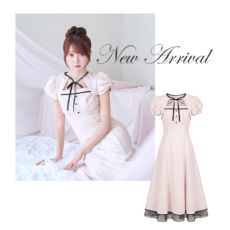 BUNNY APARTMENT�i�o�j�[�A�p�[�g�����g�j�̃V���b�v�j���[�X�u�yNEW!�zPiping puff sleeve dress�v