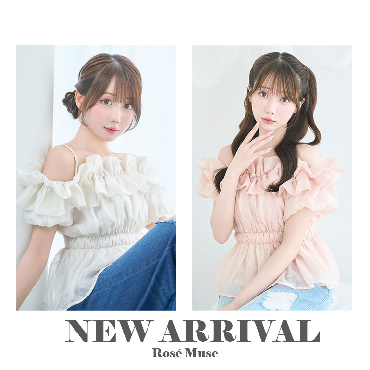 BUNNY APARTMENT�i�o�j�[�A�p�[�g�����g�j�̃V���b�v�j���[�X�u�yNEW!�zSheer gather off shoulder tops�v