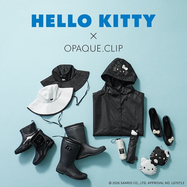 OPAQUE.CLIP�i�I�y�[�N�h�b�g�N���b�v�j�̃V���b�v�j���[�X�u�J�̓����y�����Ȃ�yHELLO KITTY�z�R���{���[�V�����A�C�e�� 5/14(��)��蔭���v