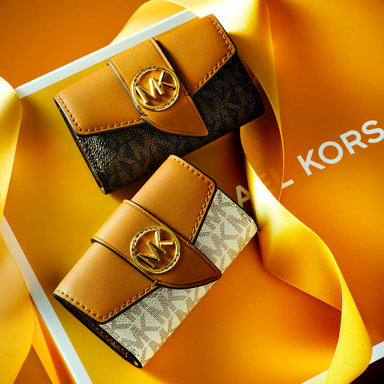 セール】GREENWICH ジップアラウンド タブ ウォレット ミディアム - MK