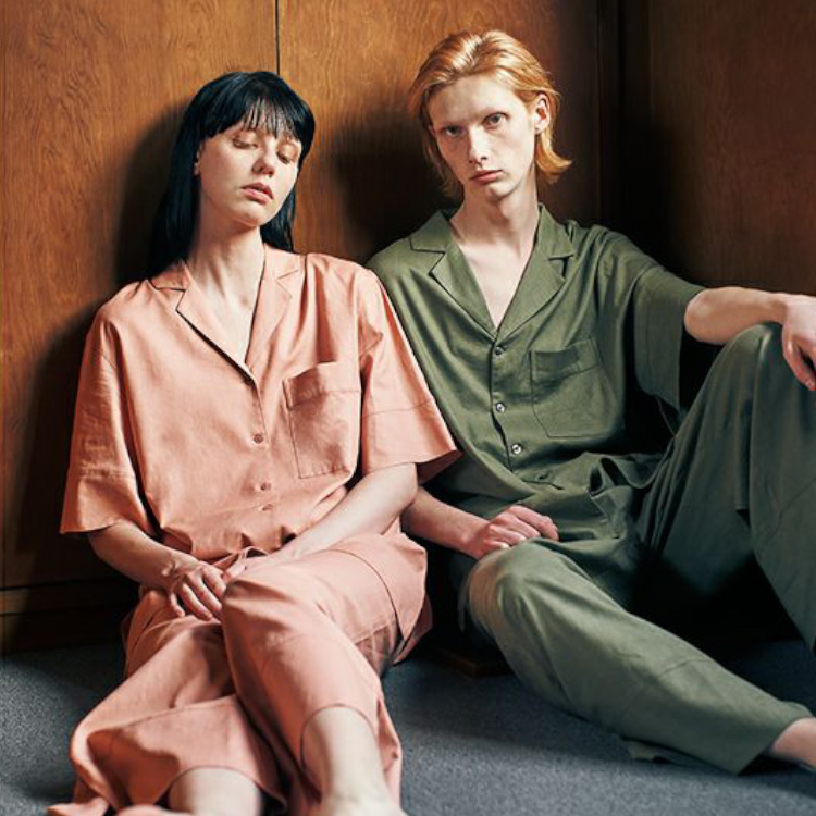 Hipshop ヒップショップのトピックス リネンルーズパジャマ 半袖 ロングパンツ セットアップ Sleepy Sleepy Zozotown